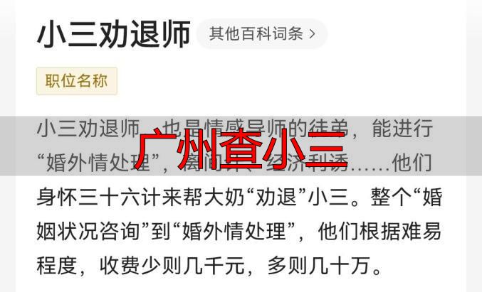 广州查小三，这些合法途径最有效（附风险警示）