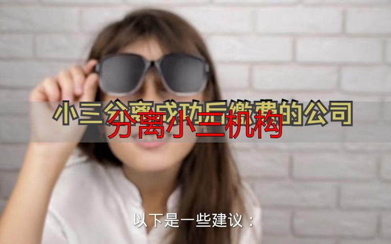 正规分离小三机构全指南：定义、服务流程、收费标准与避坑建议