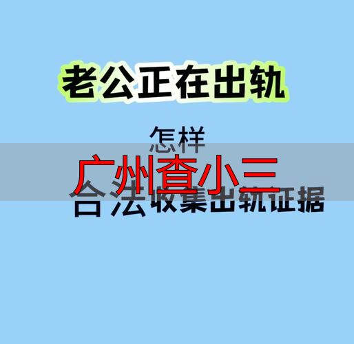 广州查小三：合法取证与正规机构指南