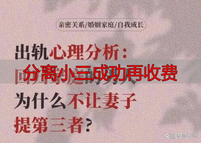 分离小三成功再收费