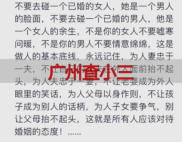 广州查小三