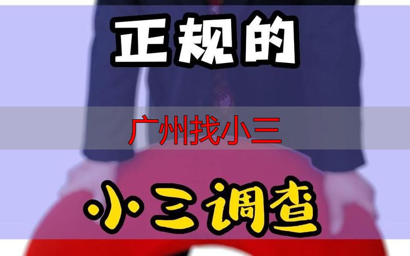 广州找小三