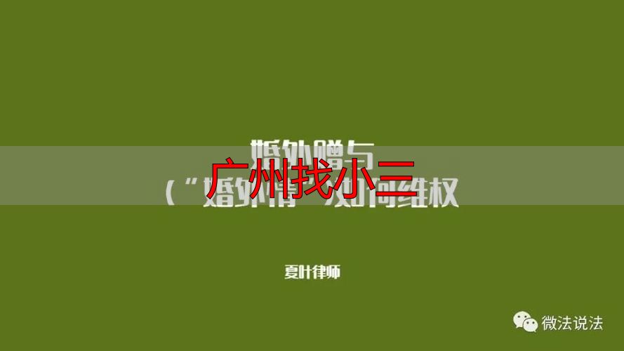 广州找小三