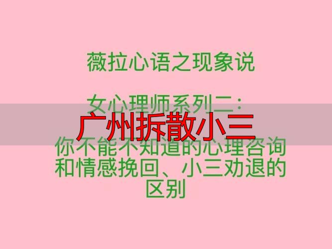 广州拆散小三