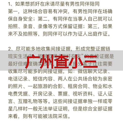 广州查小三
