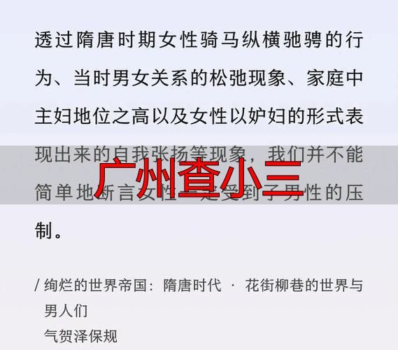 广州查小三：合法取证与维权全指南