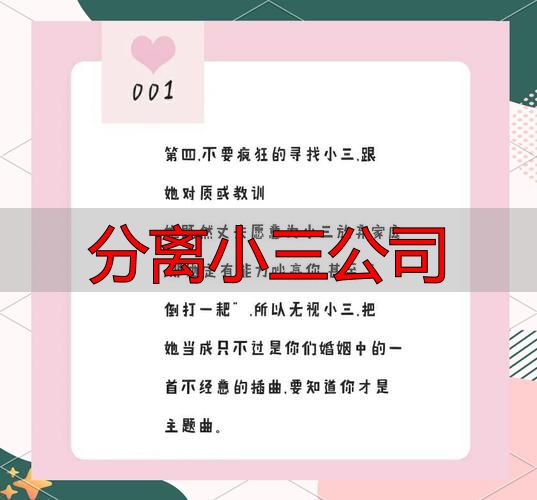 分离小三公司怎么选？官方指南避坑全解析