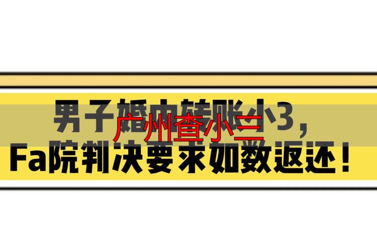 广州查小三