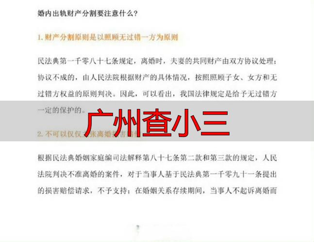 广州查小三
