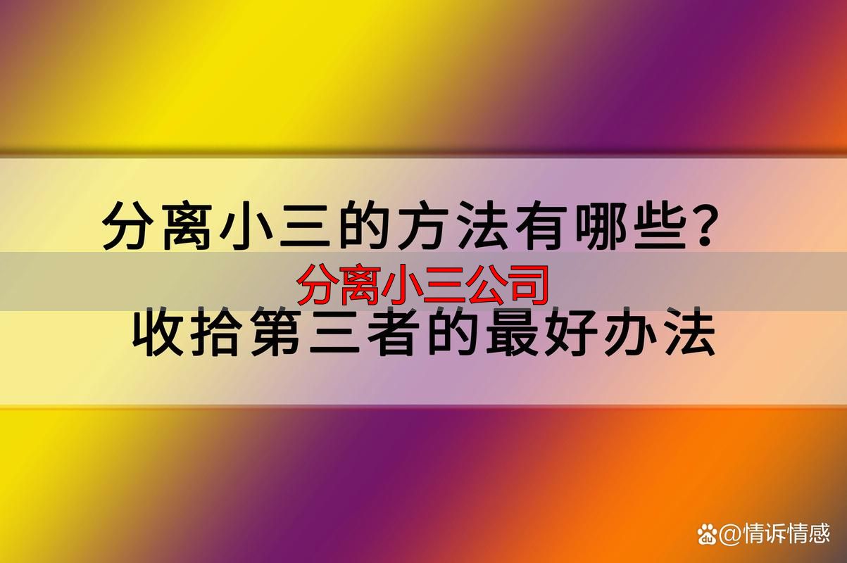 分离小三公司